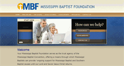 Desktop Screenshot of msbaptistfoundation.org