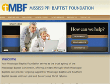 Tablet Screenshot of msbaptistfoundation.org